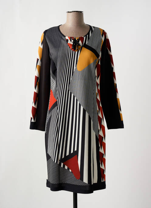 Robe mi-longue noir GUY DUBOUIS pour femme