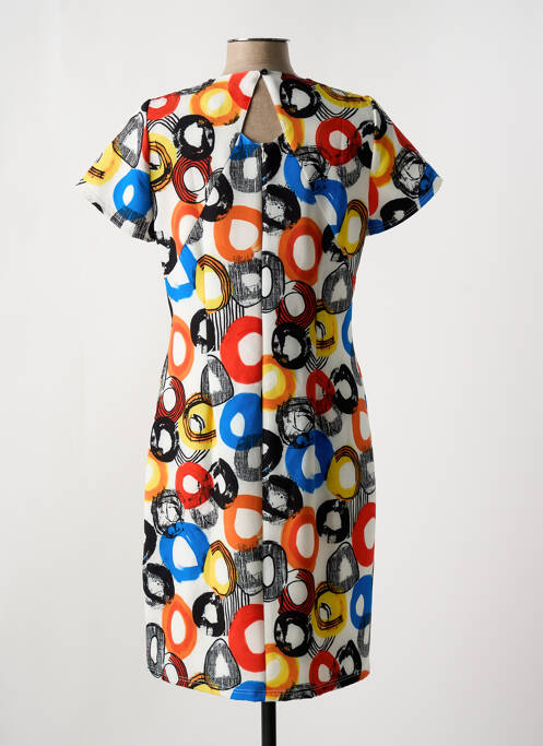 Robe mi-longue orange GUY DUBOUIS pour femme