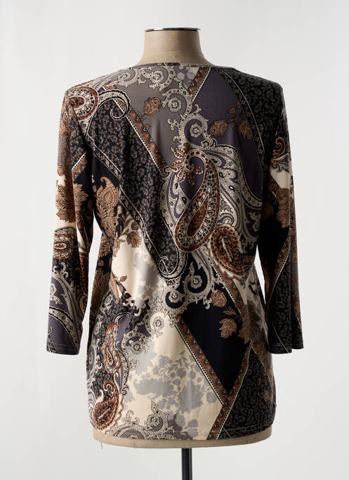 Top marron UN TEMPS POUR ELLE femme