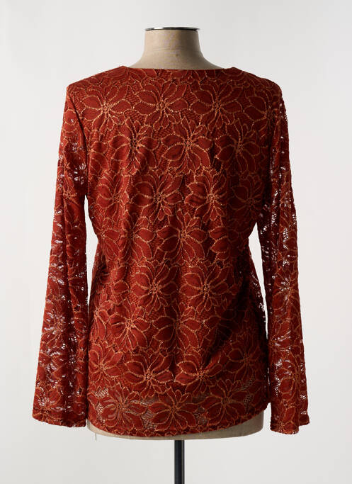 Top marron UN TEMPS POUR ELLE pour femme