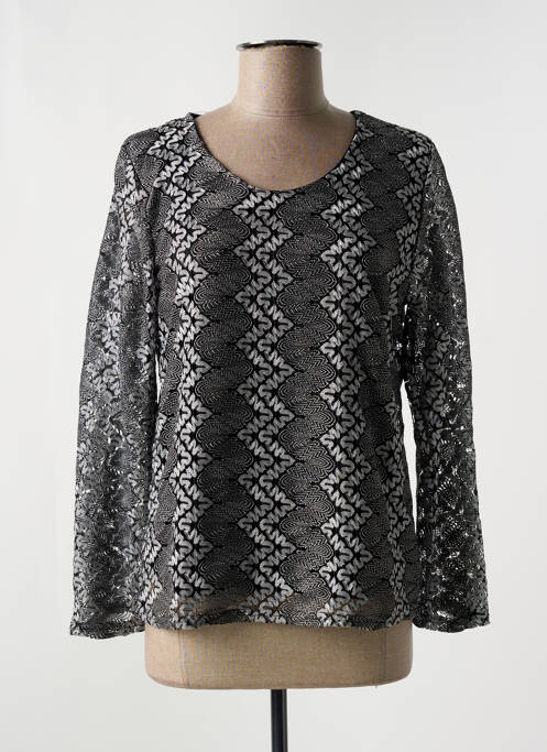 Top noir UN TEMPS POUR ELLE pour femme