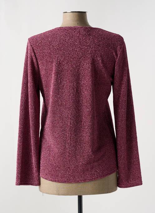 Top violet UN TEMPS POUR ELLE pour femme