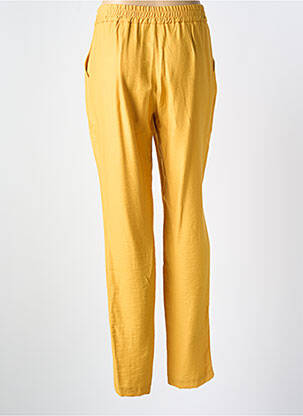 Pantalon slim taille élastique taille normale jaune MERI & ESCA femme