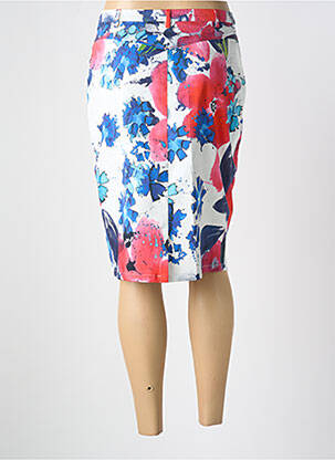 Jupe mi-longue stretch rouge GUY DUBOUIS femme