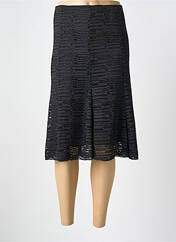 Jupe mi-longue noir UN TEMPS POUR ELLE pour femme seconde vue