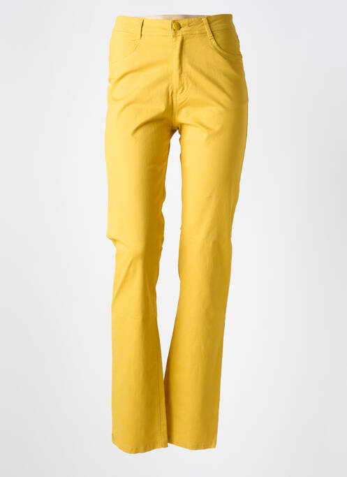 Pantalon flare stretch taille normale jaune YOULINE femme