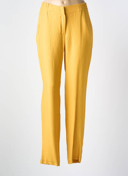 Pantalon slim taille élastique taille normale jaune MERI & ESCA femme