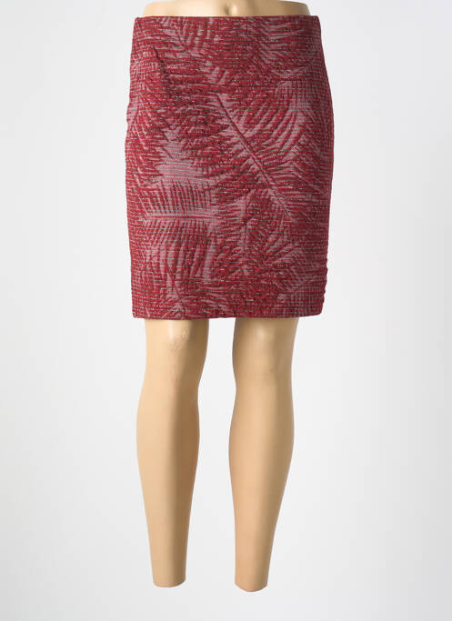 Jupe courte rouge UN TEMPS POUR ELLE pour femme