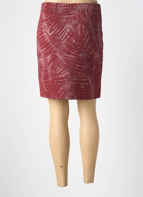 Jupe courte rouge UN TEMPS POUR ELLE pour femme