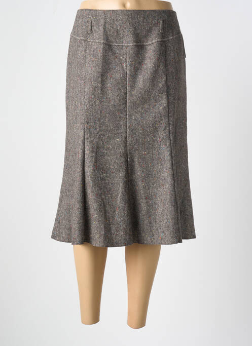 Jupe mi-longue gris FRANCE RIVOIRE pour femme