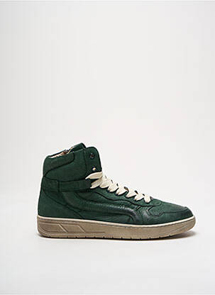 Baskets tissage satiné bout rond vert STONES AND BONES garcon