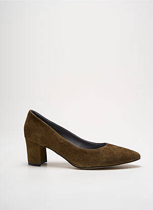 Escarpins nubuck talon de 4 à 6cm vert FUGITIVE BY FRANCESCO ROSSI femme