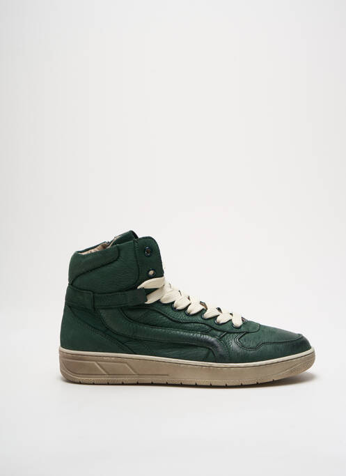 Baskets tissage satiné bout rond vert STONES AND BONES garcon