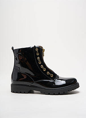 Bottines/boots matière lisse talon bas noir STONES AND BONES fille