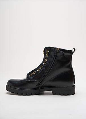 Bottines/boots matière lisse talon bas noir STONES AND BONES fille
