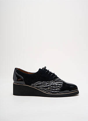 Derbies nubuck talon de 4 à 6cm noir METAMORF'OSE femme
