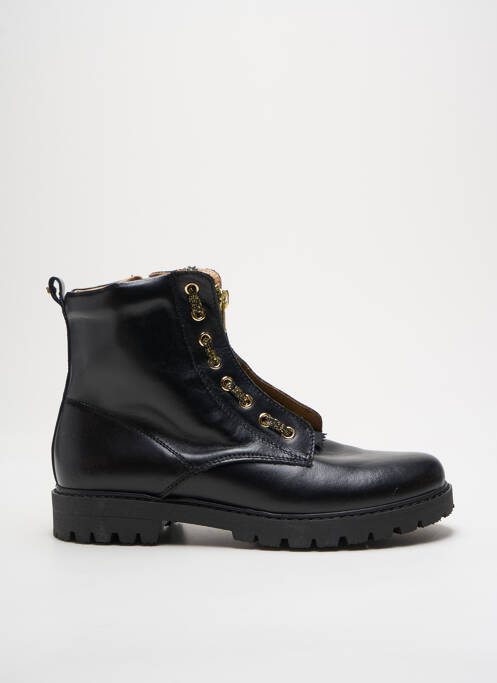 Bottines/boots matière lisse talon bas noir STONES AND BONES fille