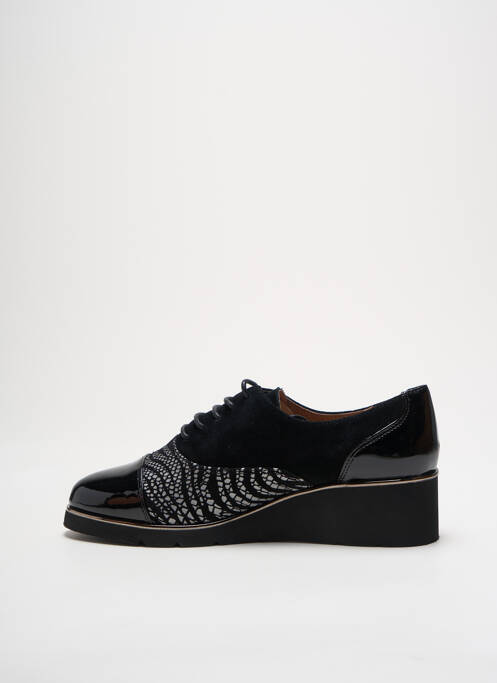Derbies nubuck talon de 4 à 6cm noir METAMORF'OSE femme