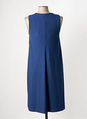 Robe mi-longue sans manche sans manche bleu INDIES femme