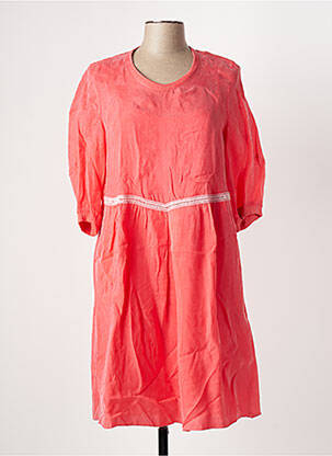 Robe mi-longue manches 3/4 manches 3/4 orange BEATE HEYMANN femme