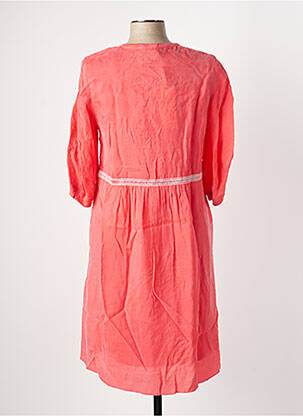 Robe mi-longue manches 3/4 manches 3/4 orange BEATE HEYMANN femme