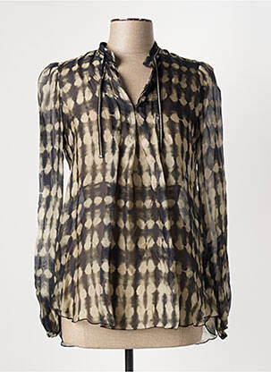 Blouse légère et transparente manches longues vert BEATE HEYMANN femme