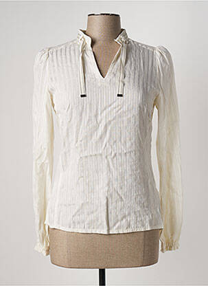 Blouse manches longues manches longues beige BEATE HEYMANN femme