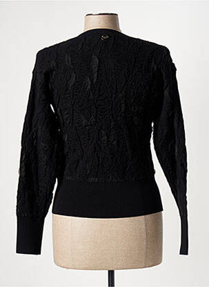Pull stretch manches longues noir HIGH femme