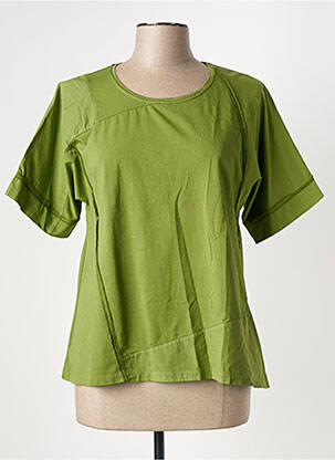 T-shirt coupe cintrée manches courtes vert HIGH femme