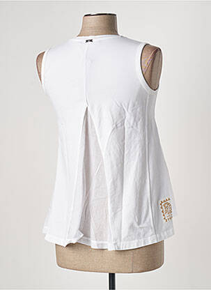 Débardeur col v sans manche blanc HIGH femme