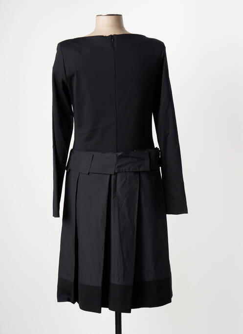 Robe mi-longue manches longues manches longues noir BEATE HEYMANN femme