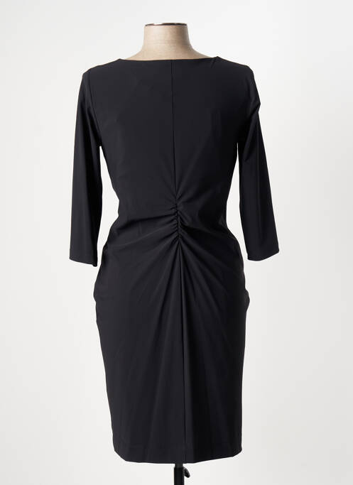 Robe mi-longue manches 3/4 manches 3/4 noir INDIES femme