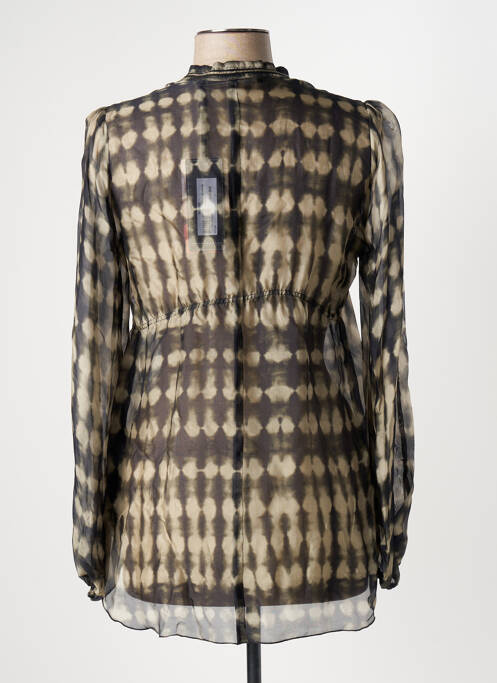 Blouse légère et transparente manches longues vert BEATE HEYMANN femme