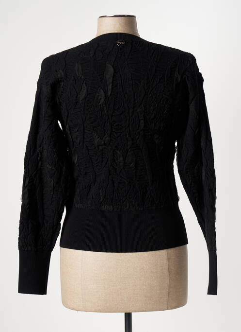 Pull stretch manches longues noir HIGH femme