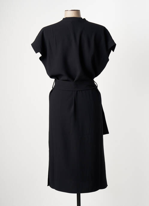 Robe mi-longue noir HANA SAN pour femme