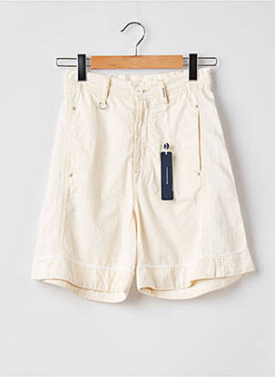 Short fermeture zippée sous rabat boutonné taille normale beige HIGH femme