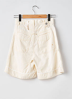 Short fermeture zippée sous rabat boutonné taille normale beige HIGH femme