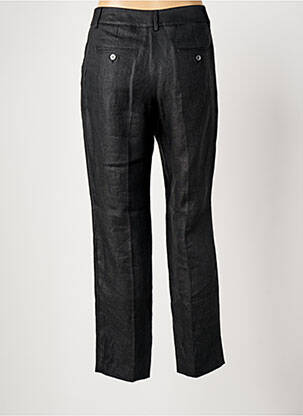 Pantalon droit tissage popeline taille normale noir MAX MARA femme
