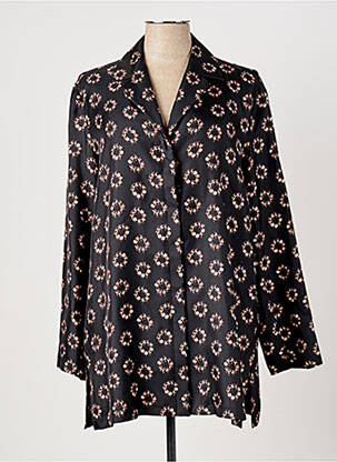 Chemisier imprimé fantaisie manches longues noir MAX MARA femme