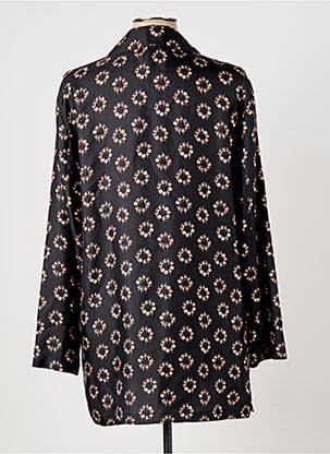 Chemisier imprimé fantaisie manches longues noir MAX MARA femme