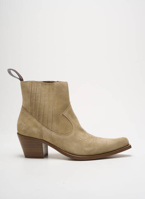 Bottines/Boots beige FREE LANCE pour femme