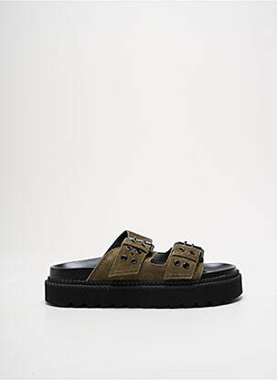 Mules/sabots voute plantaire talon de 4 à 6cm vert FREE LANCE femme