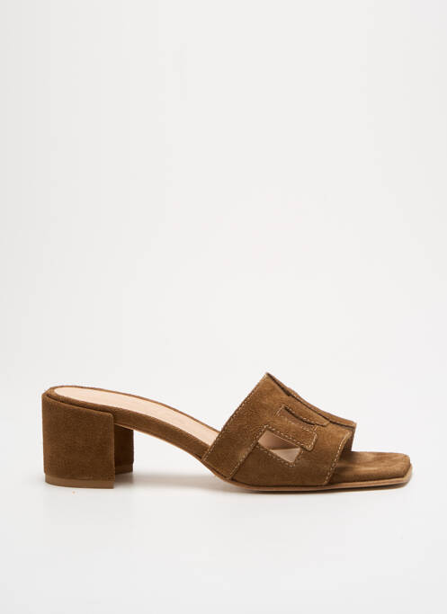 Mules/Sabots marron FREE LANCE pour femme