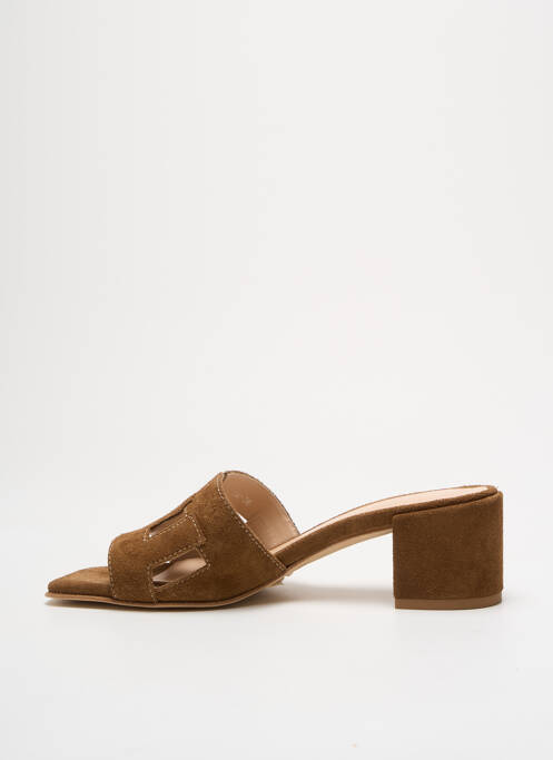 Mules/Sabots marron FREE LANCE pour femme