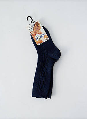 Chaussettes stretch bleu PERRIN enfant