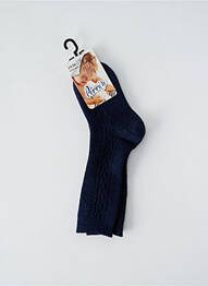 Chaussettes stretch bleu PERRIN enfant
