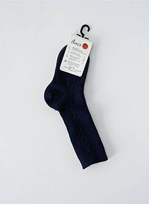 Chaussettes stretch bleu PERRIN enfant