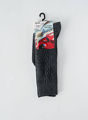 Chaussettes stretch gris PERRIN enfant