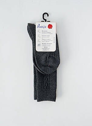 Chaussettes stretch gris PERRIN enfant