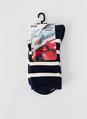 Chaussettes stretch bleu PERRIN enfant